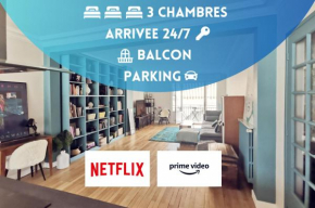 Grand Appartement Familial, Tours Centre, Parking